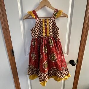 Eleanor Rose Fall Thanksgiving Dress 7-8 girls